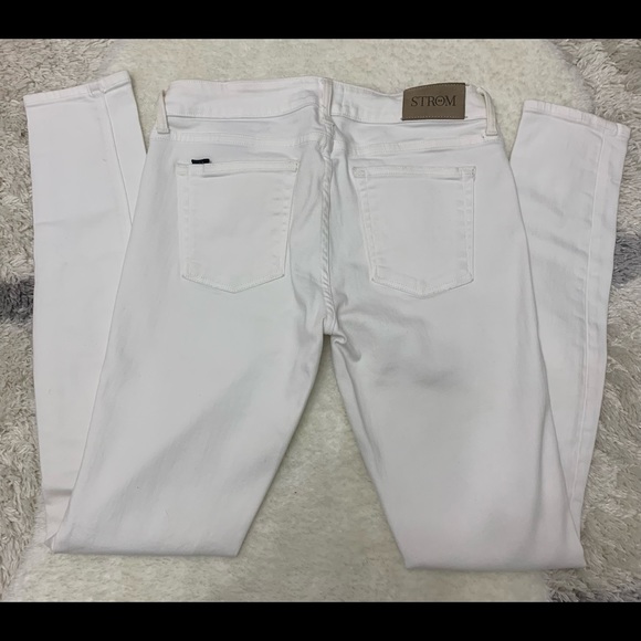 STROM TIO Skinny White Jeans - Picture 2 of 7